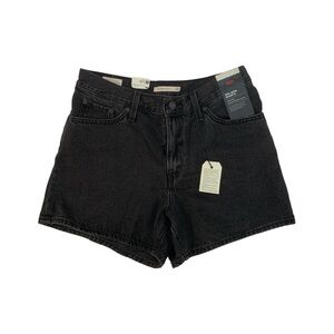 Levi's Premium Denim Black 80s Mom Shorts